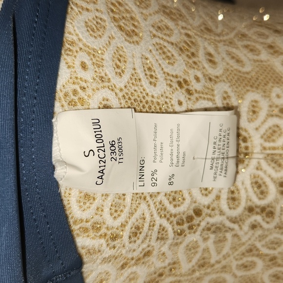 Cupshe Blue Lace Up V-Neck Cut-Out Knotted Bust Support Bralette Bikini Top SZ S - Picture 10 of 12